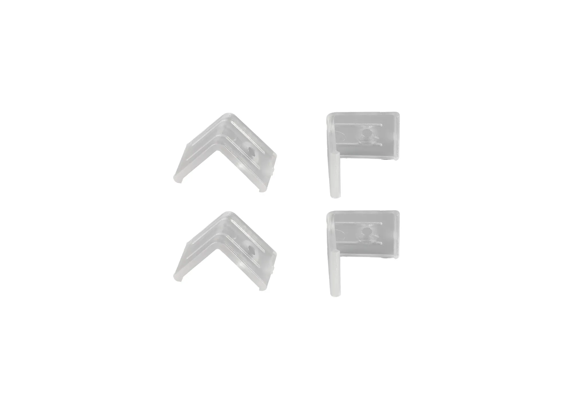 Tiras 2m, 18 x 18mm White Corner Aluminium Profile With Diffuser And Accessories M7417  Mantra Fusion Tiras LED Profile